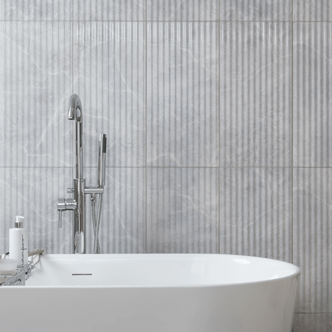 Light grey gloss marble look wall tile ceramic