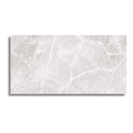 Light grey ceramic wall tile with marble pattern