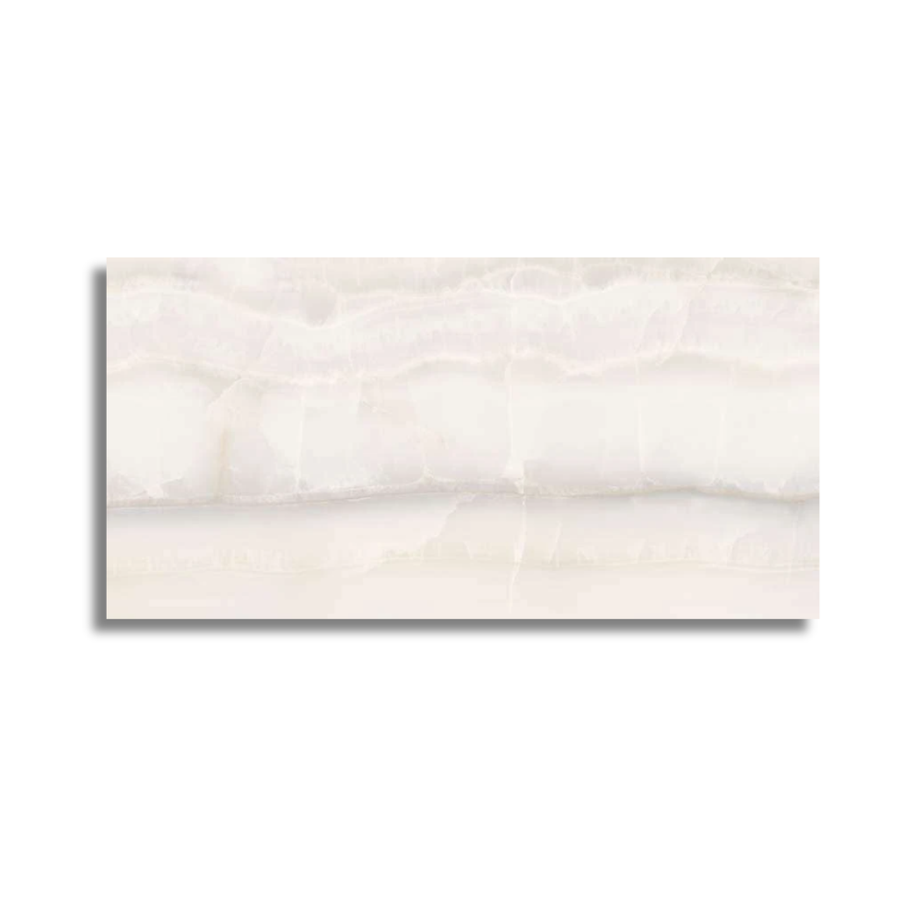 Akoya White marble effect porcelain tiles for wall and floor