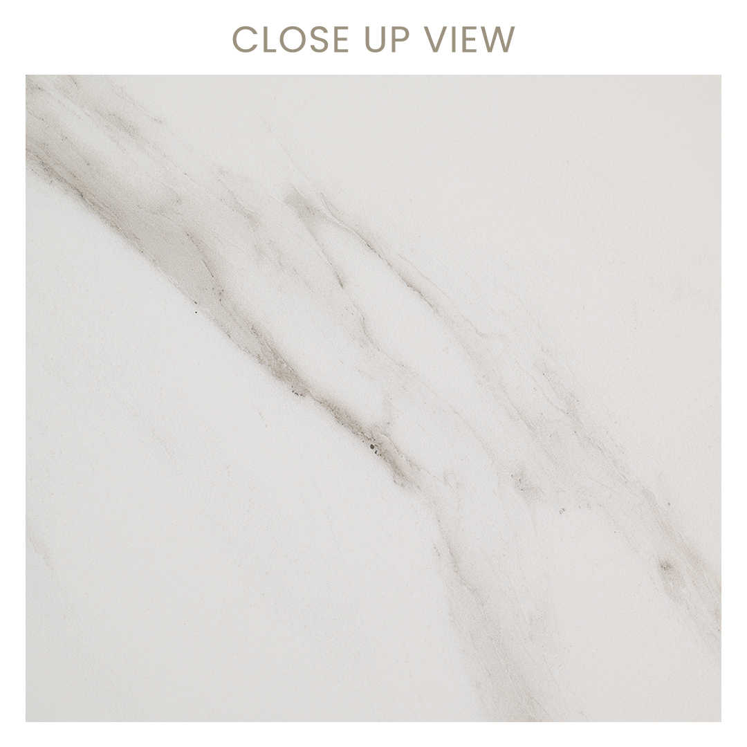 Alaska Satuario Grey 300x600 Matt Marble Effect Porcelain Tile - Close Up