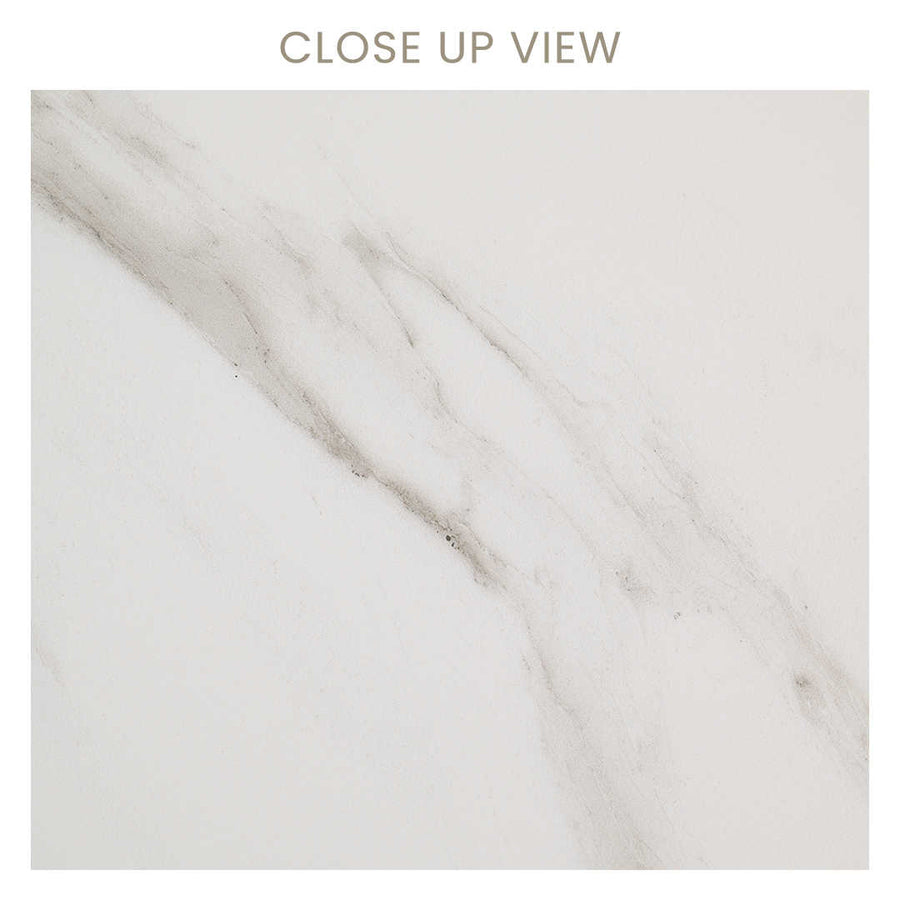 Alaska Satuario Grey 300x600 Matt Marble Effect Porcelain Tile - Close Up