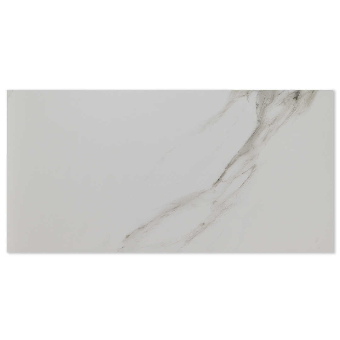 Alaska Satuario Grey 300x600 Matt Marble Effect Porcelain Tile - Main