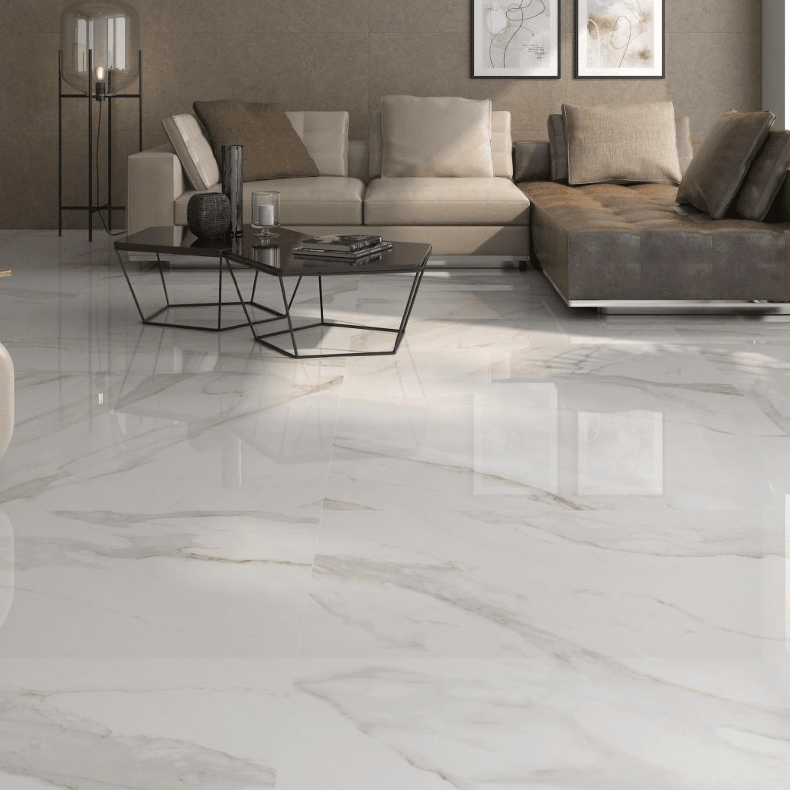Apulia Gold Polished porcelain tiles