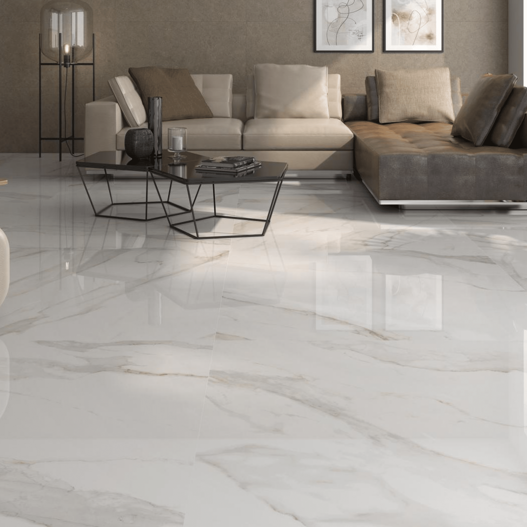Apulia Gold Polished porcelain tiles