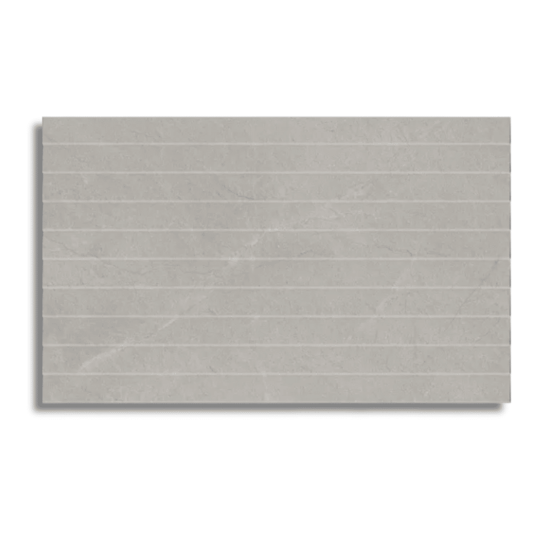 Grey ceramic decorative wall tile with stone texture