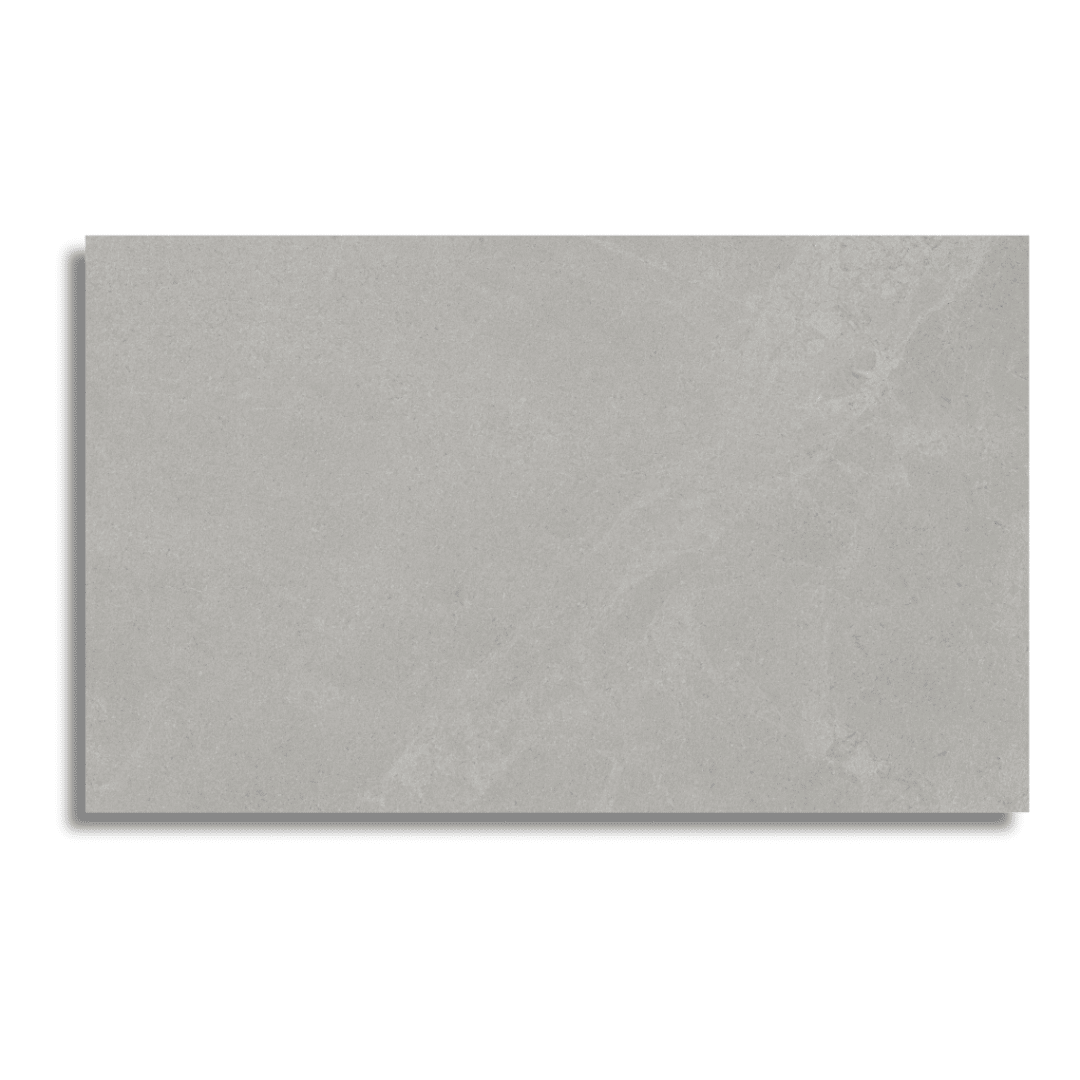 Neutral grey ceramic wall tile with stone styling