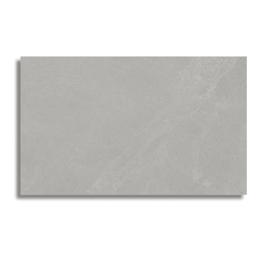 Neutral grey ceramic wall tile with stone styling