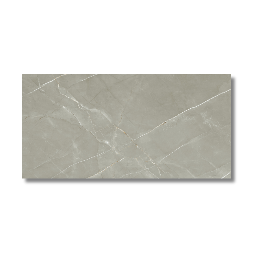 Grey porcelain marble effect tiles for wall and floor design