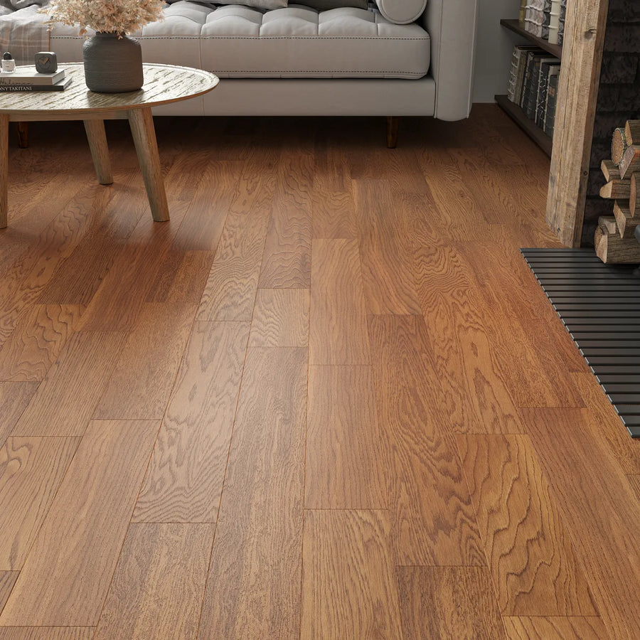 Cranleigh Golden Oak Engineered Wood Flooring in a room setting