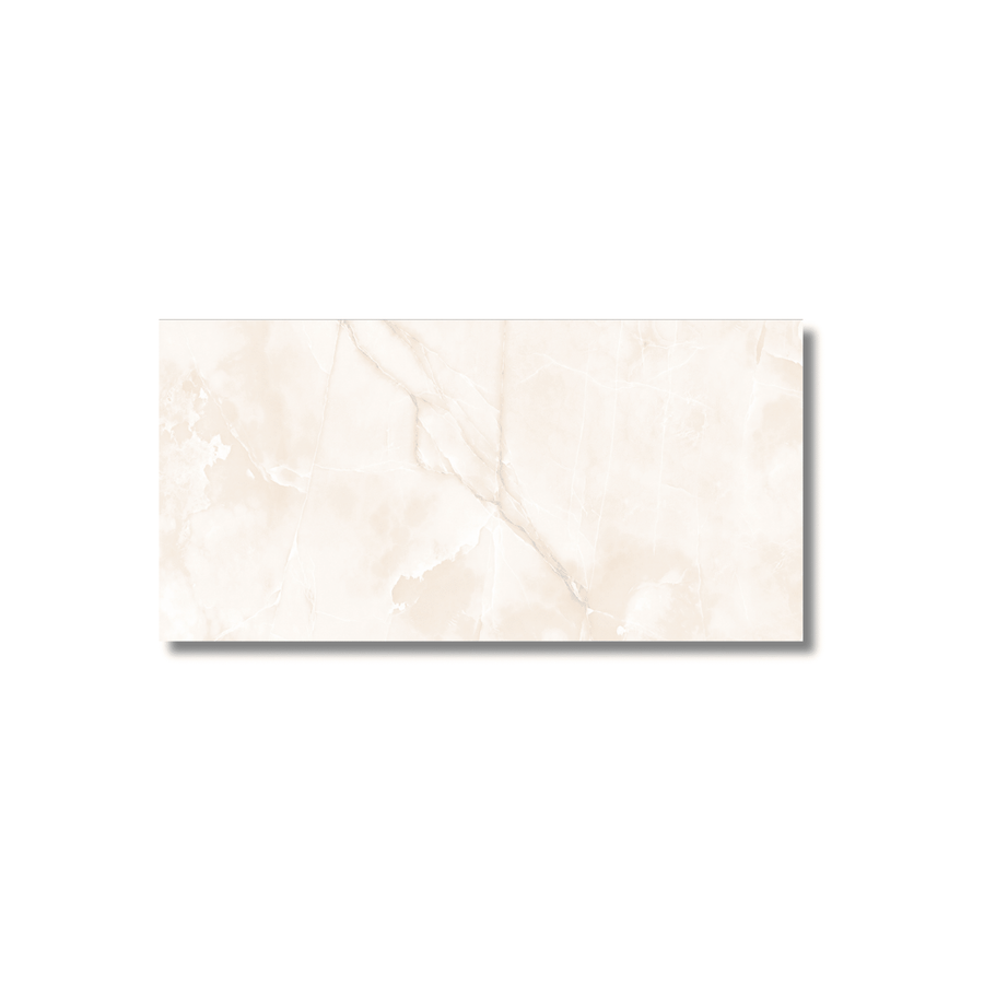 Large format 600x1200 Beige Onyx tile