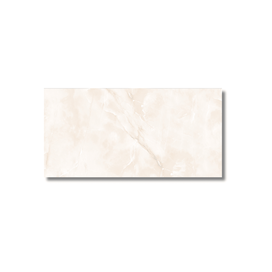 Beige Onyx gloss porcelain floor tile