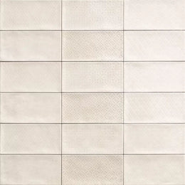 Chiswick Bianco Decor wall tile with gloss finish