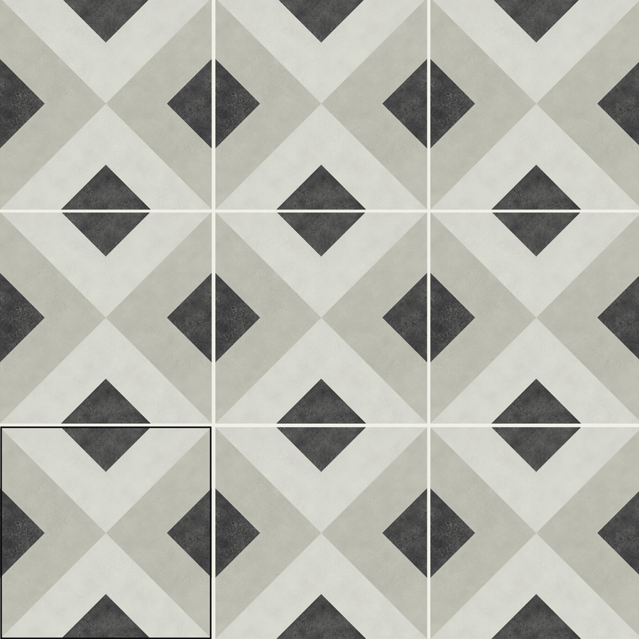 Porcelain Brienna Coal tiles