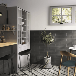 Brienna Coal floor and wall tiles