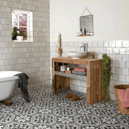 Green ceramic tiles featuring decorative pattern design