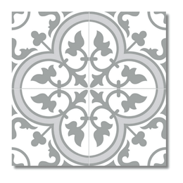 Grey ceramic wallfloor tiles featuring subtle patterned texture