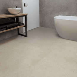 Cream Brera Bloom stone effect porcelain floor tiles