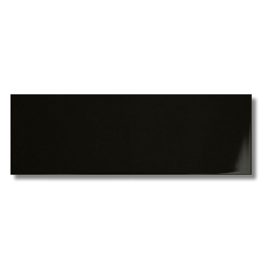 Glossy black ceramic brick tile for modern interior walls