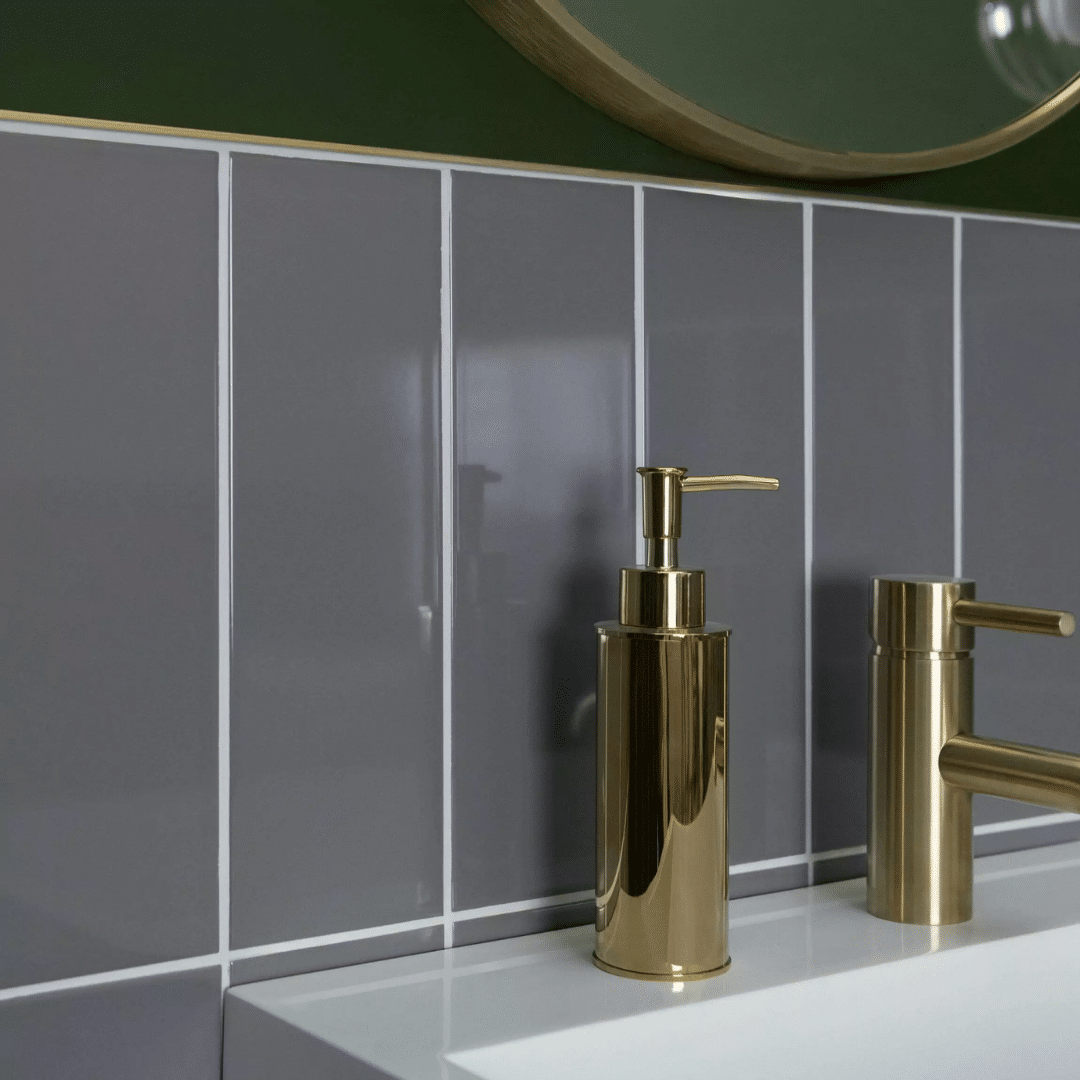 Gloss ceramic brick tile pattern for walls