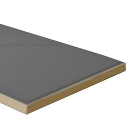 Gloss grey ceramic brick tiles for interior walls