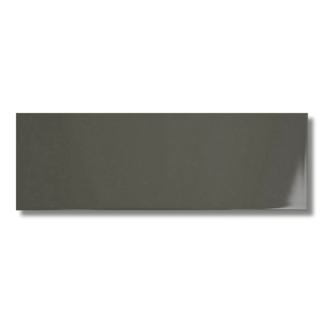 Gloss grey ceramic brick tiles for interior walls