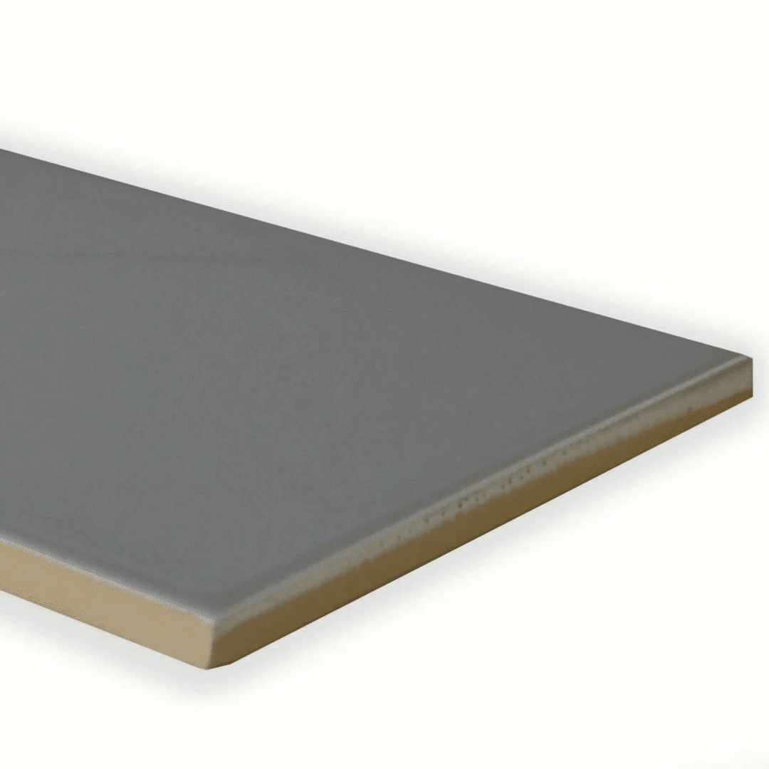 Gloss grey ceramic brick tile for interior walls