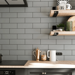 Bricks Grey Matt ceramic gloss metro wall tiles design