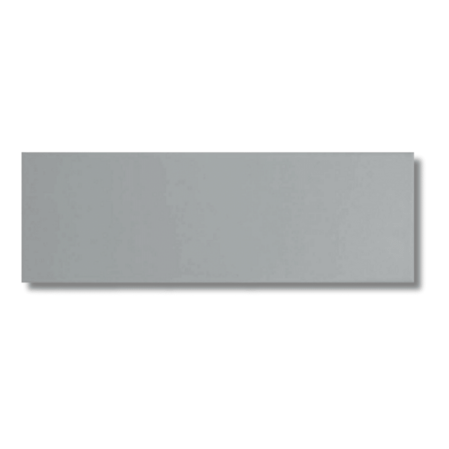 Grey metro effect ceramic tiles with glossy finish