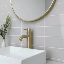 Bricks Light Grey gloss ceramic metro wall tiles design