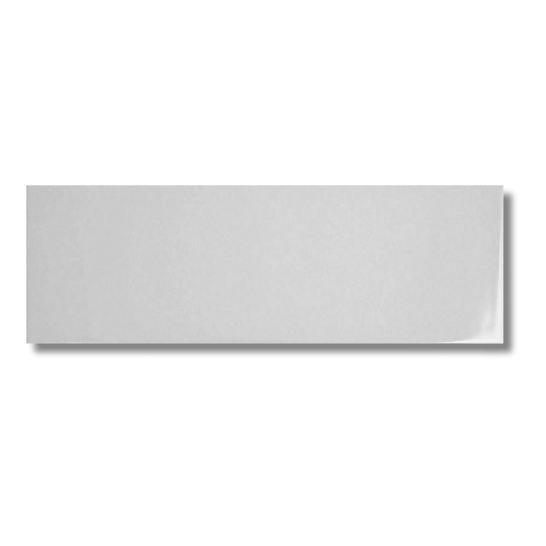 Light grey gloss ceramic brick tiles for interior walls