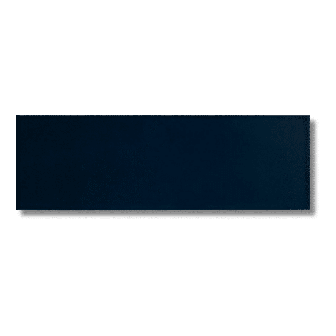 Navy blue gloss ceramic tiles for stylish walls