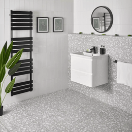 Glossy white ceramic brick tiles suitable for wall décor