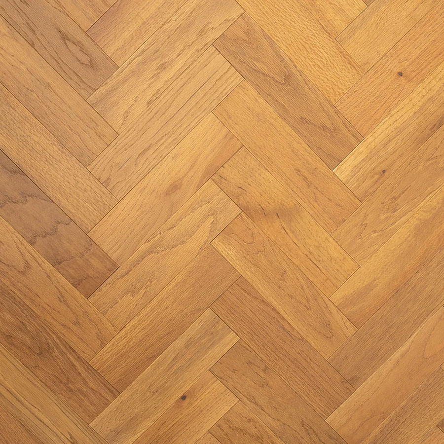 Verwood Golden Oak Herringbone Flooring