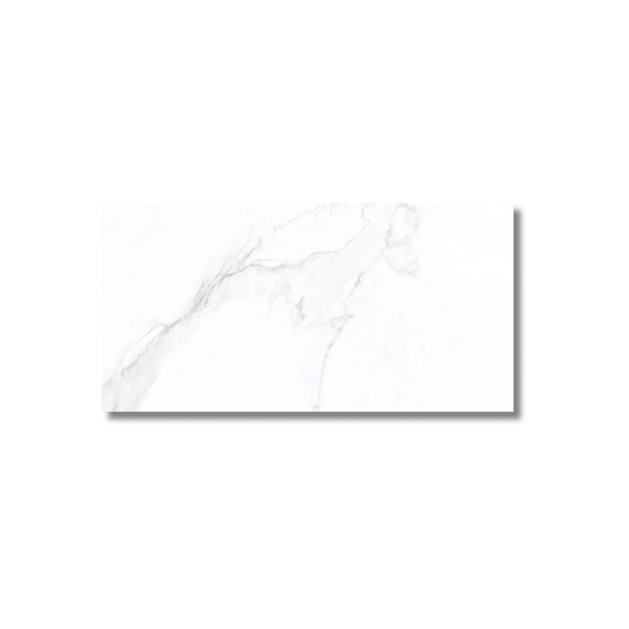 Large white porcelain floor tile Calipso