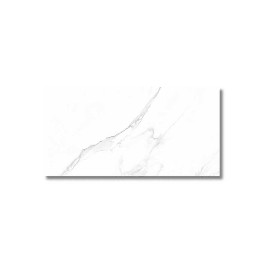 Gloss finish Calipso White porcelain tile