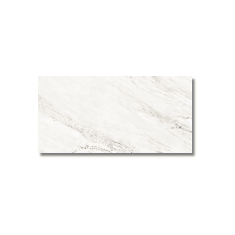 Luxury Cavallo white gloss tile surface
