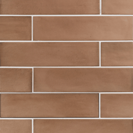 Pink terracotta wall tiles