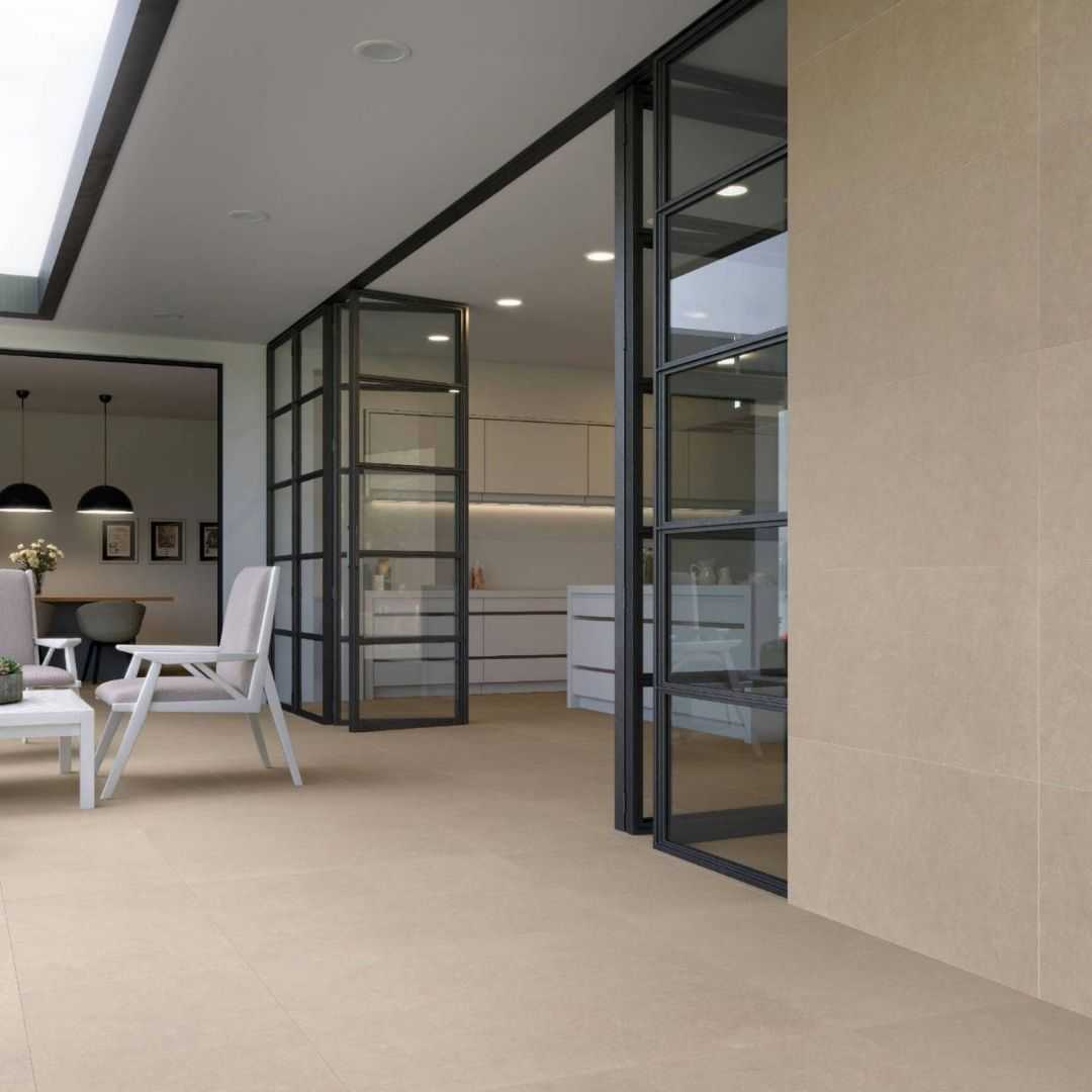 Caddy Ivory 300x600 Matt Stone Effect Porcelain Tile - Render