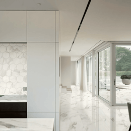 Durable Calacatta porcelain matt marble tiles