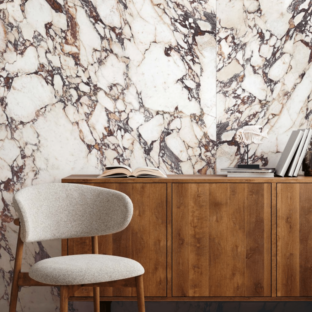 Durable Calacatta Viola porcelain marble tiles