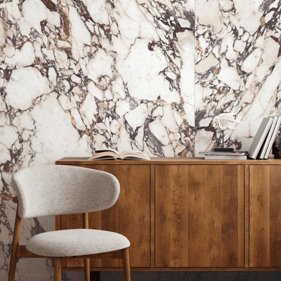 Durable Calacatta Viola porcelain marble tiles