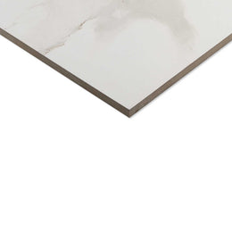 Calacatta White 300x600 Polished Marble Effect Porcelain Tile - Side Angle