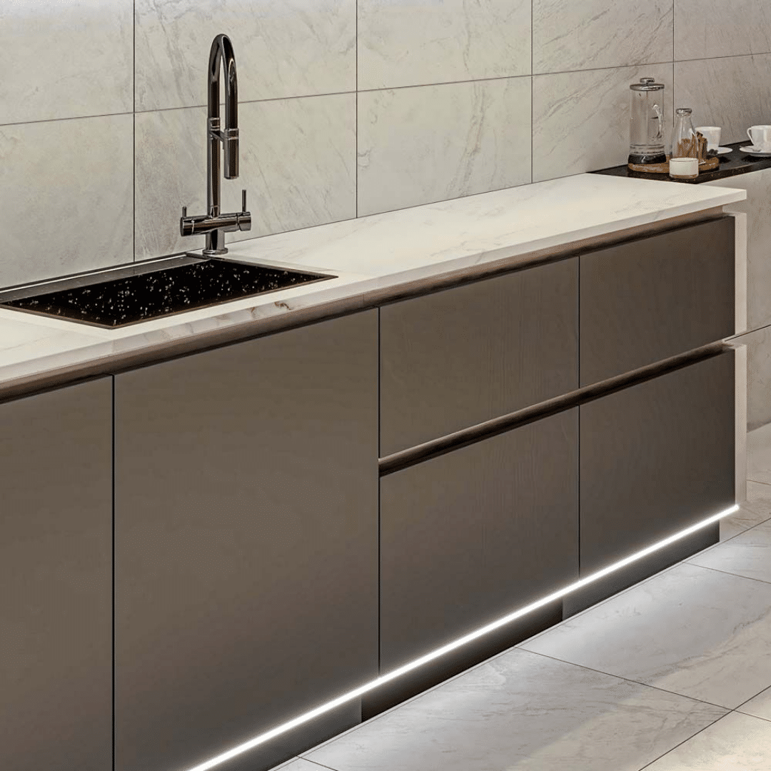 Cameo Light Grey matt porcelain wall and floor tiles