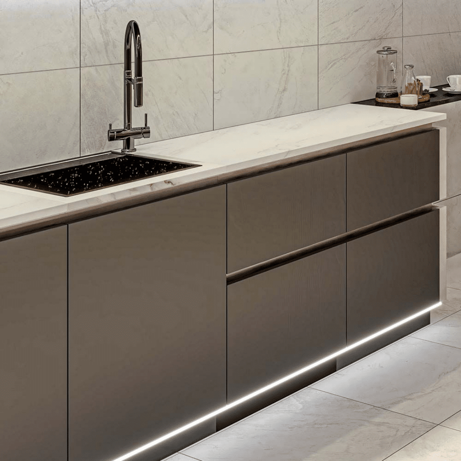 Cameo Light Grey matt porcelain wall and floor tiles