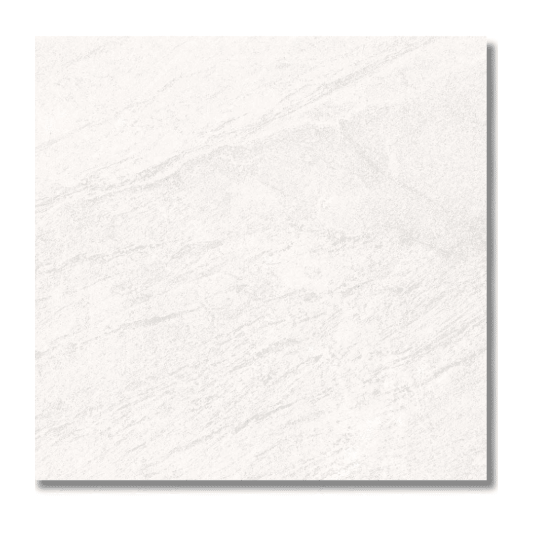 Elegant white marble effect matt porcelain tiles
