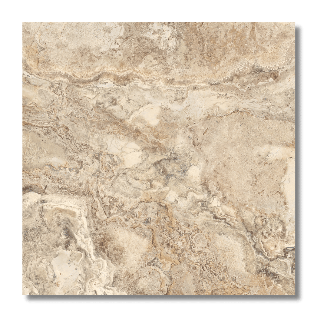 Elegant matt porcelain wall and floor tile with beige tone