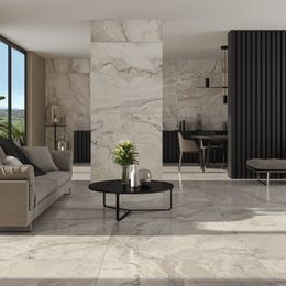 Candy Blanco porcelain tiles with matt finish for interiors