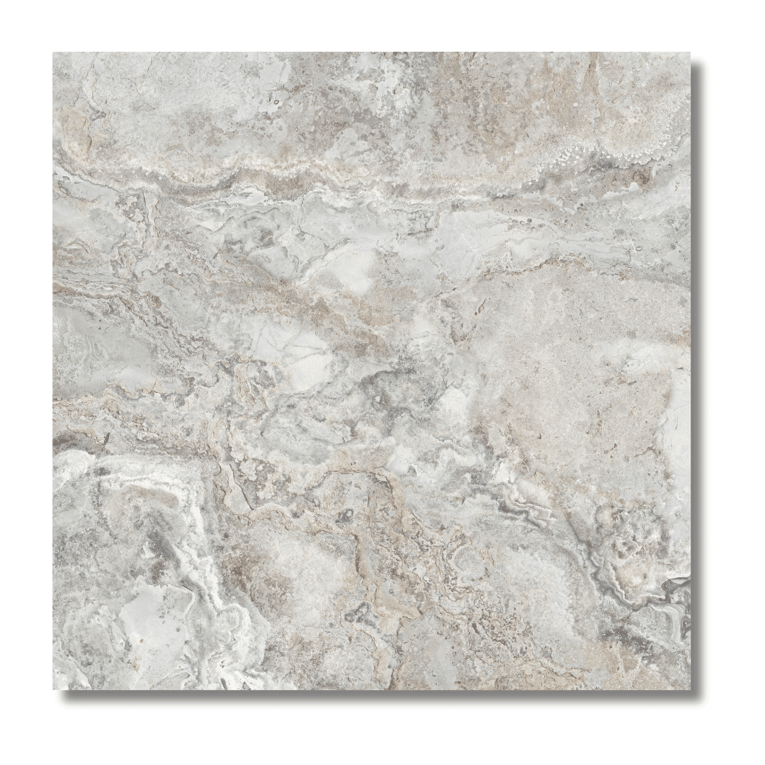 Grey marble effect matt porcelain tiles for refined interiors