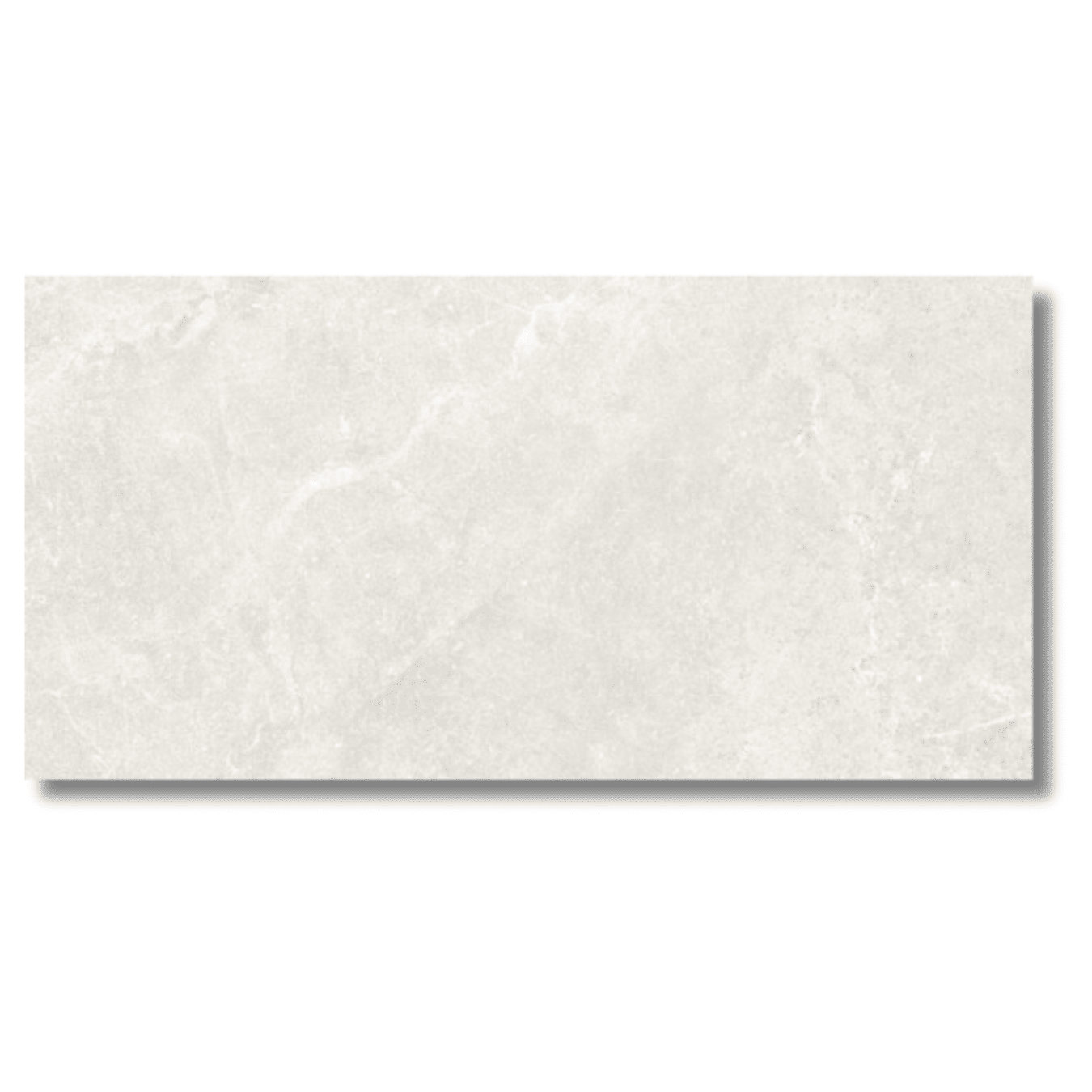 Capitol White glossy porcelain wall tiles with stone texture