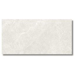 Capitol White glossy porcelain wall tiles with stone texture